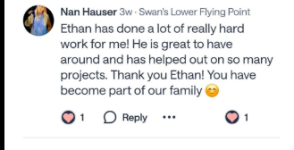 Nan testimonial screenshot